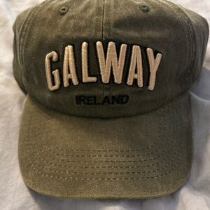 Brand new Galway Ireland, olive green baseball cap
